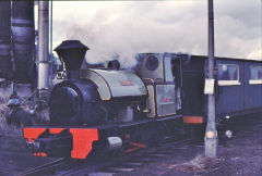 
'Premier' KS 886 of 1905, The Bowaters Railway, Sittingbourne, March 1970